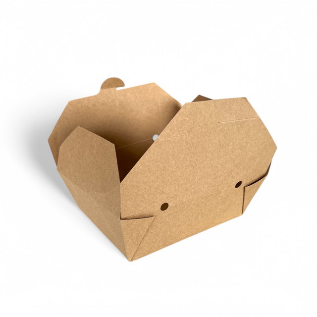 Take away box - 17x14x6,5 cm - 4 hål Take away box - 17x14x6,5 cm - 4 hål