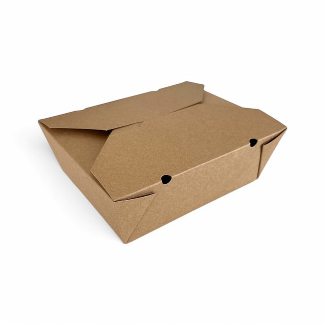 Take away box - 17x14x6,5 cm - 4 hål Take away box - 17x14x6,5 cm - 4 hål