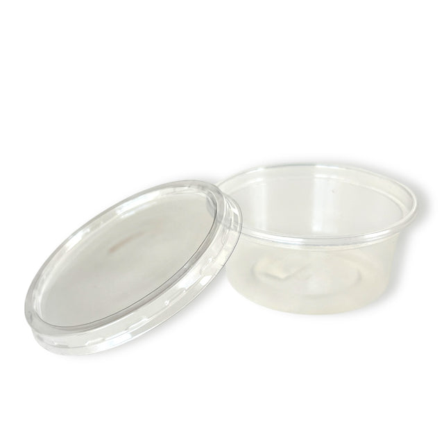 Dressingbägare 7 cl med lock Dressingbägare 7 cl med lock