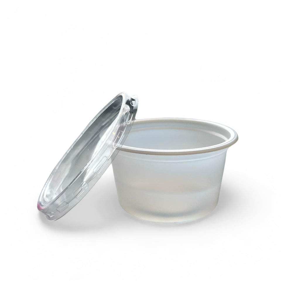 Dressing cup 10cl with lid