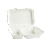 Mealbox rektangulär Vit 2-Fack