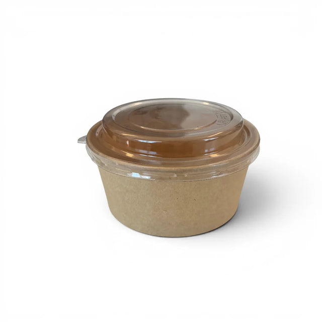 Salladsskål Brun - 750 ml med lock