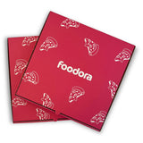 Pizzakartong foodora - 33x33x3.5 cm