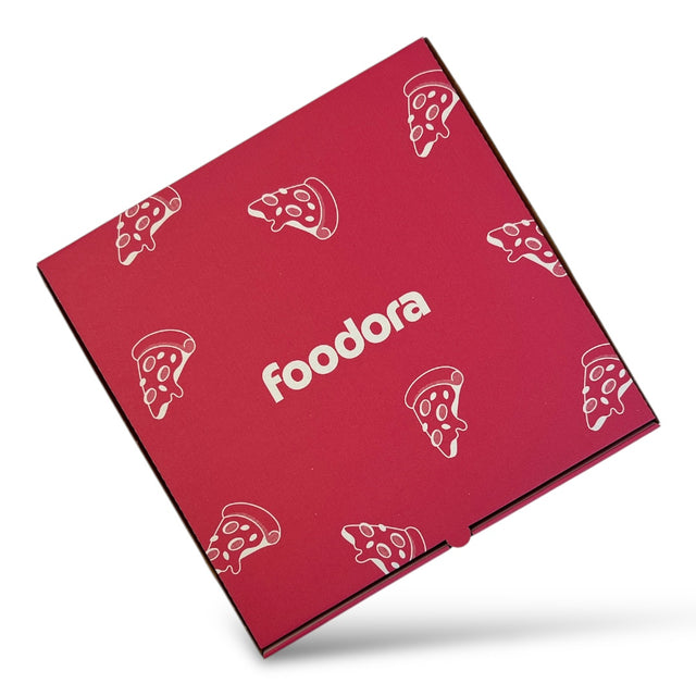Pizzakartong foodora - 30x30x3.5 cm