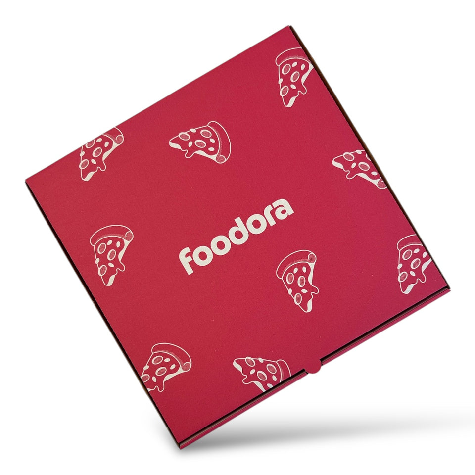 Pizzakartong foodora - 33x33x3.5 cm