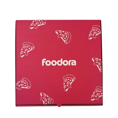 Stort pizzapaket foodora - 30x30x3,5cm