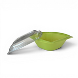 Plastskål 750 ml med lock - Lime