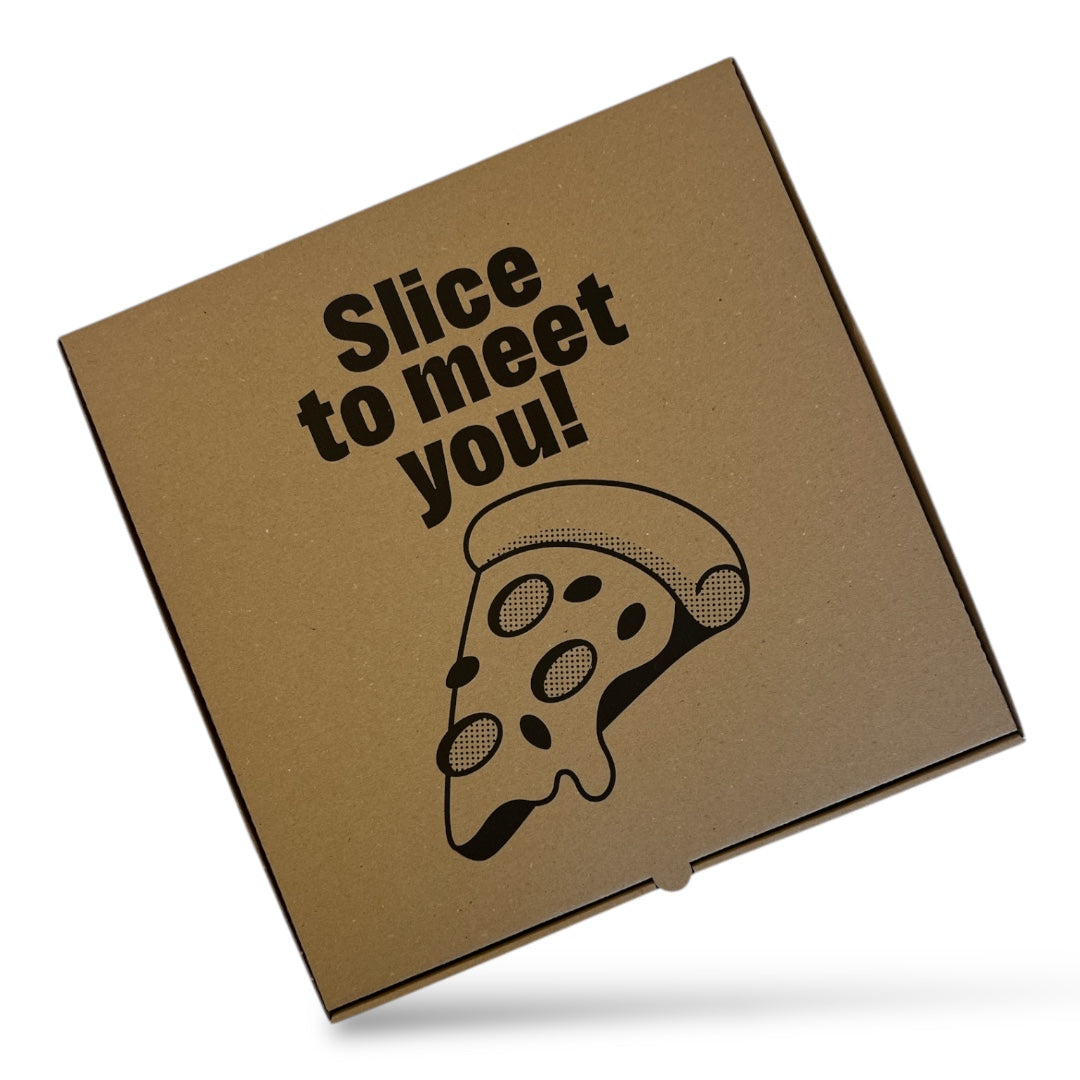 Pizzakartong Slice to meet you - 33x33x3.5 cm