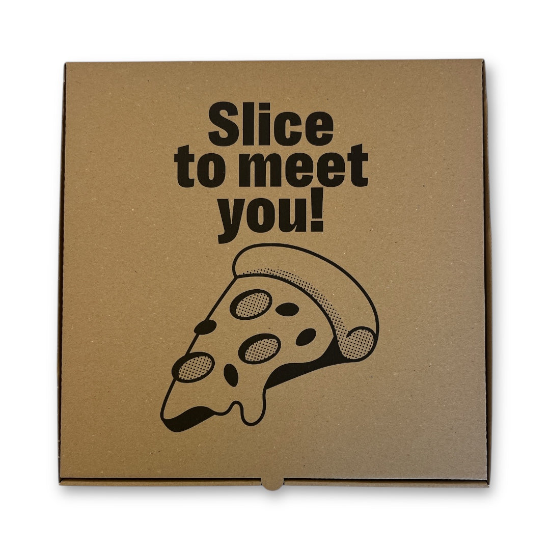 Pizzakartong Slice to meet you - 33x33x3.5 cm