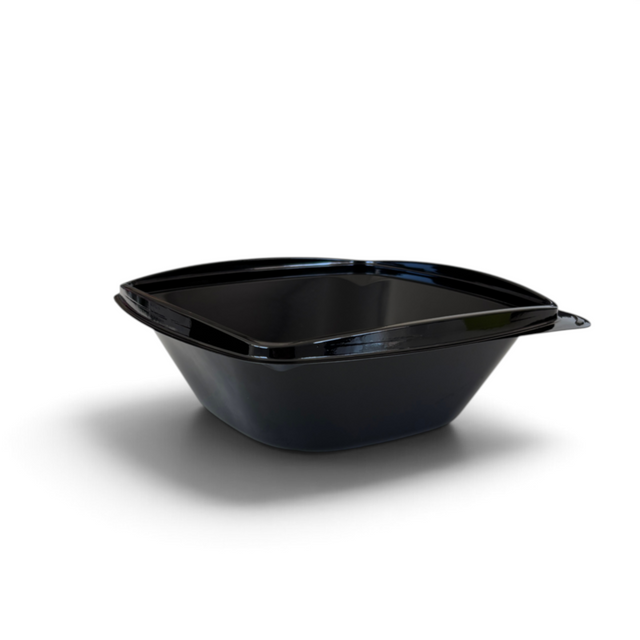 Plastskål 1000 ml UTAN lock - Svart