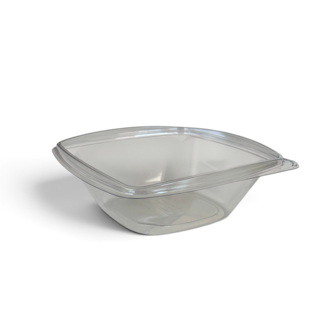 Plastskål 1000 ml med lock - Transparant