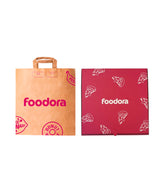 Stort pizzapaket foodora - 33x33x3,5cm