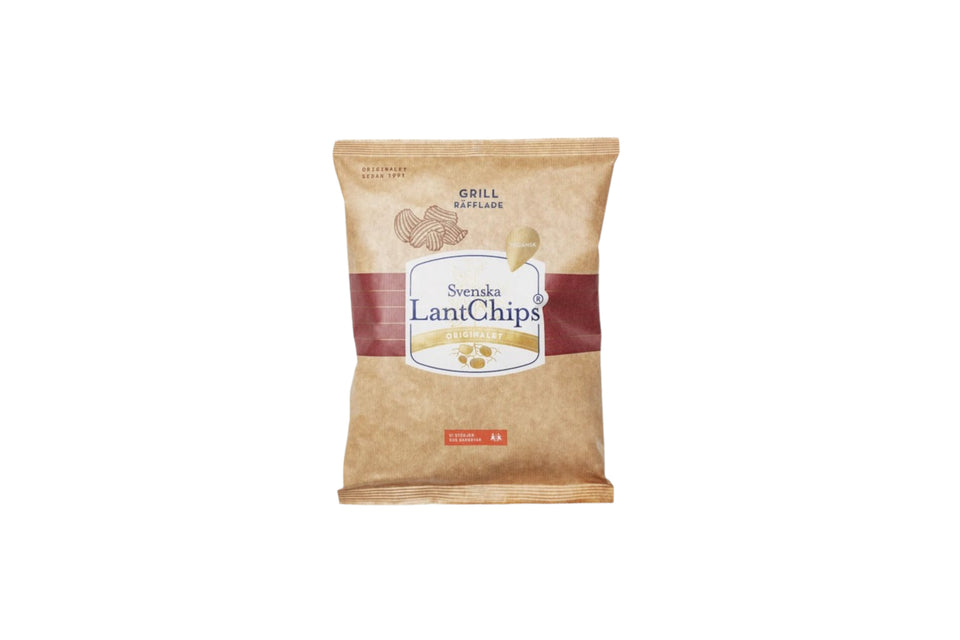 LantChips Grill räfflade 200g