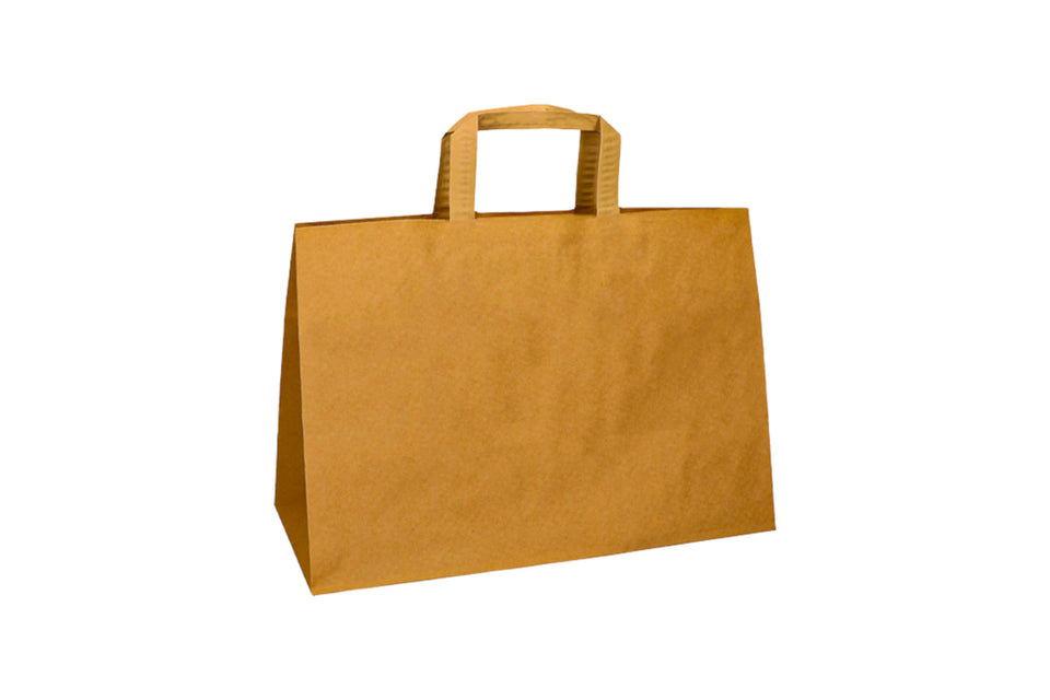 Brown paper bag 34x17x25 cm